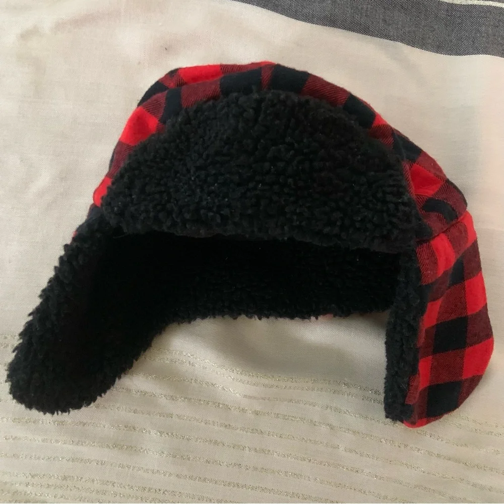 Carter’s Toddler Sherpa Lined Plaid Lumberjack Hat